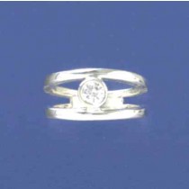 SPC SPLIT SHANK 5mm CZ RING