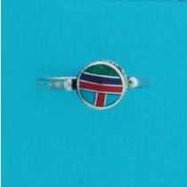 SPC M/COLOUR OVAL INDIAN STYLE RING