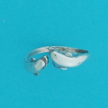 SPC 2 DOLPHIN HEADS RING