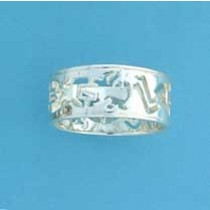 SPC FLAT BAND WITH FANCY PIERCED DESIGN