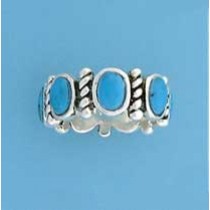 SPC CAB OVAL TURQUOISE FULL ET RING    =