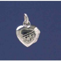 SPC 15mm 1/2 ENGRAVED HEART LOCKET