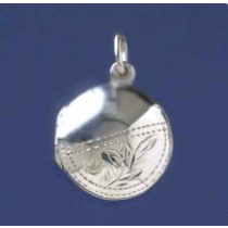 SPC 17mm 1/2 ENGRAVED D ROUND LOCKET   =