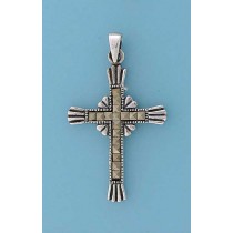 SPC SUNBURST MARCASITE SET CROSS       =