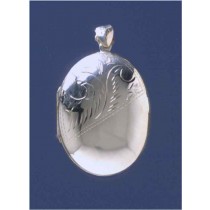 SPC 42x32mm 1/2 ENGRAVED OVAL LOCKET   =