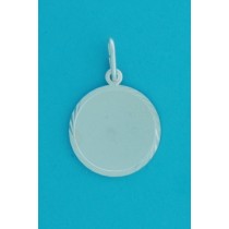 SPC 20mm D/C MATT ROUND TAG PENDANT