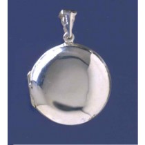 SPC 29mm PLAIN ROUND BUTTON LOCKET     =