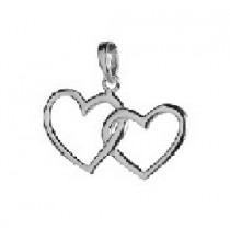 SPC LINKED PLAIN HEART PENDANT