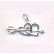 SPC LINKED HEART/ARROW PENDANT