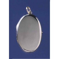 SPC 33x24mm FLAT OVAL POLISHED LOCKET  =