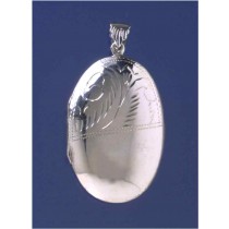 SPC 50x33mm 1/2 ENGRAVED OVAL LOCKET   =