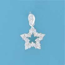 SPC CZ SET 8mm STAR PENDANT            =