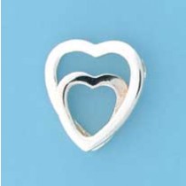 SPC WRAP ROUND DOUBLE HEART PENDANT    =