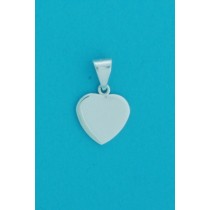 SPC 12x12mm FLAT POLISHED HEART PEND.  =