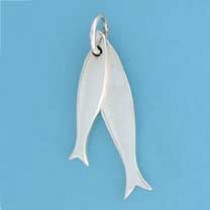 SPC POLISHED DOUBLE FISH PENDANT