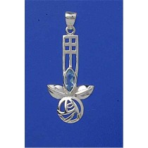 SPC MARQUISE BLUE STONE RM STYLE PENDANT