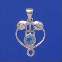 SPC 6mm BLUE STONE RM STYLE PENDANT    =