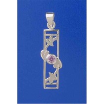 SPC PURPLE CZ 30x13mm RM STYLE PENDANT =