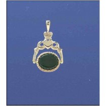 SPC CORN/BLOODSTONE CLADDAGH SPINNER FOB