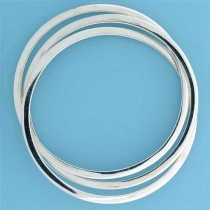 SPC 3x4mm SQ.HOLLOW 3pc R.W.R. BANGLE  =