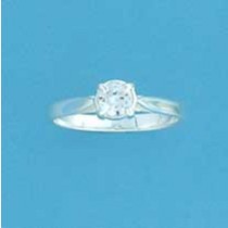 SPC 6mm CZ SOLITAIRE RING              =