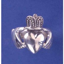 SPC 21mm WIDE HEAVY CLADDAGH RING      =