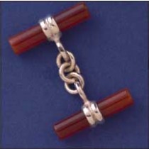 SPC CORNELIAN BAR CUFFLINK