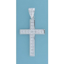 SPC CZ SET CROSS PENDANT-BLING         =