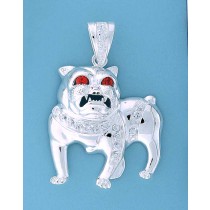 SPC CZ SET BULLDOG PENDANT-BLING       =