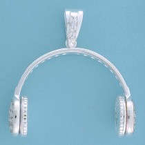 SPC CZ SET HEADPHONES PENDANT-BLING    =