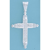 SPC BEAD TIPPED CZ CROSS-BLING