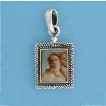 SPC SMALL PORTRAIT PAINTING PENDANT