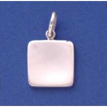 SPC SQ.HOLLOW POLISHED TAG PENDANT     =