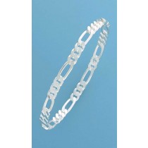 SPC 5mm WIDE FIGARO CHAIN SLAVE BANGLE =
