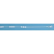 SPC SNAKE CHAIN/LASER BEAD BRACELET    =
