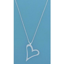 SPC 16" BOX CHAIN WITH CUTOUT HEART    =