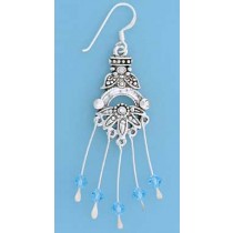 SPC BLUE CRYSTAL DROP EARRINGS