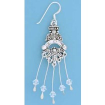 SPC CLEAR CRYSTAL DROP EARRINGS