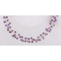 SPC 4mm AME BEADS FANCY BAR NECKLACE   =
