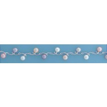 SPC WHITE/PINK/GREY SEED PEARL BRACELET