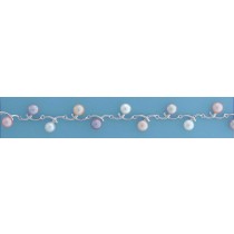 SPC WHITE/PINK/GREY SEED PEARL BRACELET