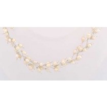 SPC PINK SEED PEARL FANCY BARS NECKLACE=