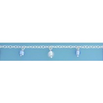 SPC TRACE CHAIN/MURANO BEADS BRACELET  =