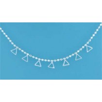SPC BEAD CHAIN WITH HANGING TRIANGLES