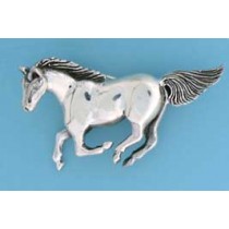 SPC CAST GALLOPING HORSE BROOCH        =