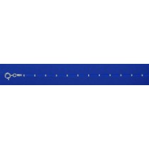SPC 16in BLUE PVC BEAD CHAINS