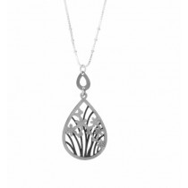 SPC FANCY LEAF PENDANT/16"CHAIN