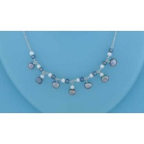 SPC GREY/WHITE PEARL NECKLACE