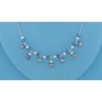 SPC GREY/WHITE PEARL NECKLACE