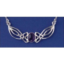 SPC OVAL AMETHYST CELTIC PEND./CHAIN   =